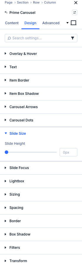 Design tab, Slide Size group