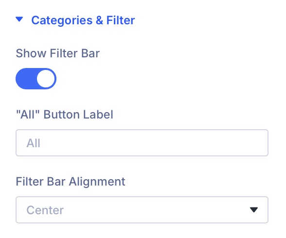 Prime Portfolio - Filters