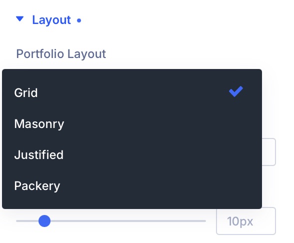 Prime Portfolio - Layout